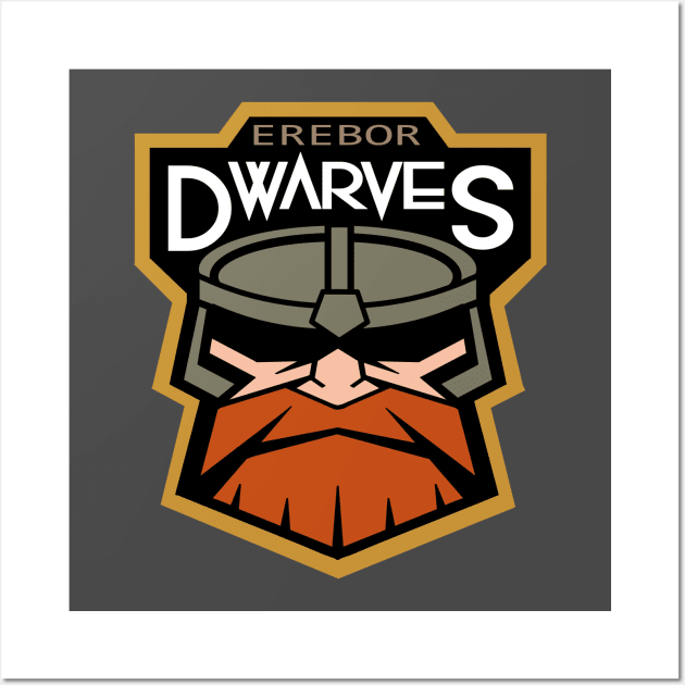 Dwarves Sports Logo Wall Art by queennerdco